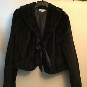 Snazzy fake fur topper